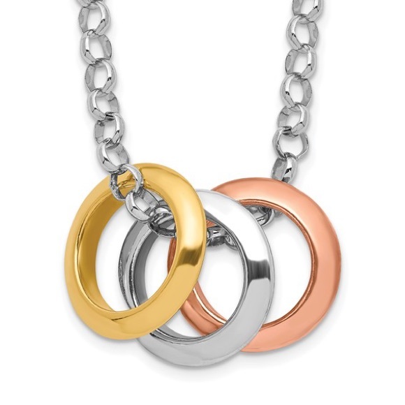 3-Circle Necklace Sterling Silver